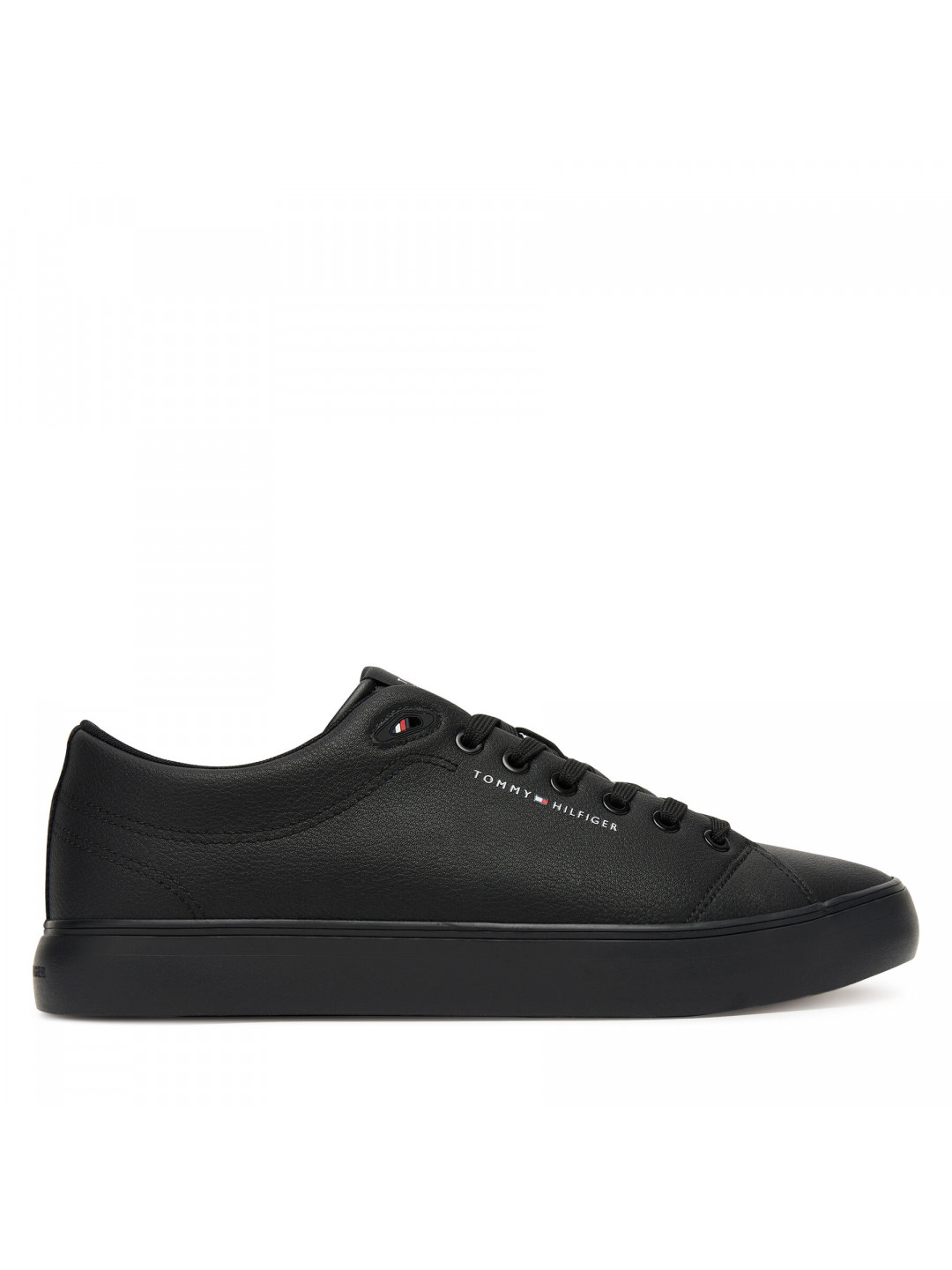 Sneakersy Tommy Hilfiger Th Hi Vulc Core Low Ii Ess FM0FM05511 Černá